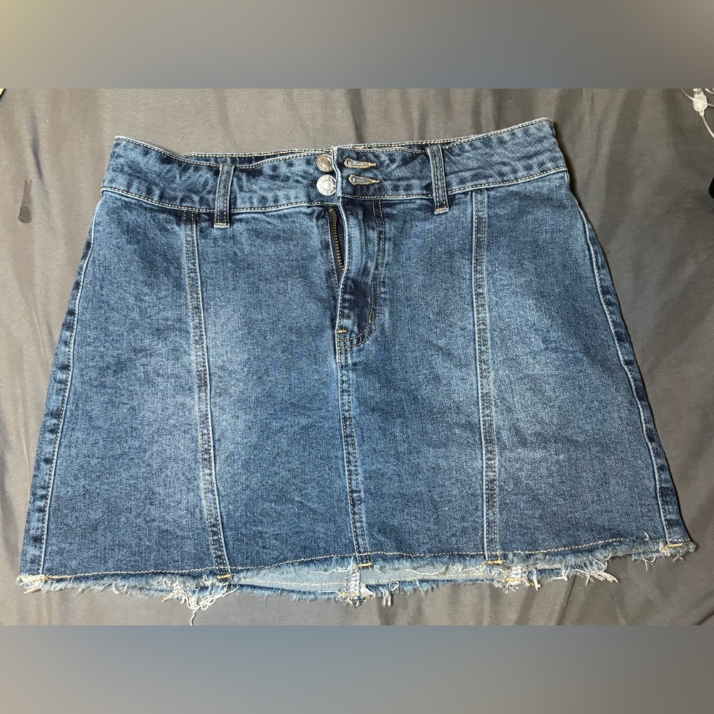 Windsor Dark Medium Wash Denim Skirt